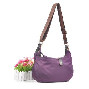 旅游斜挎包休闲牛津布配牛皮尼龙布运动小斜跨女包单肩包238