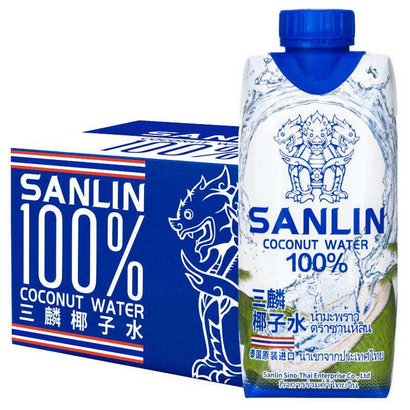 泰国三麟100%天然椰子水整箱