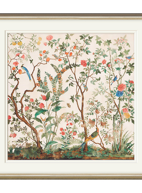 速壹客厅简美定制实木画框装饰画