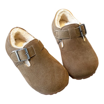 小黄鸭女童勃肯鞋加绒保暖