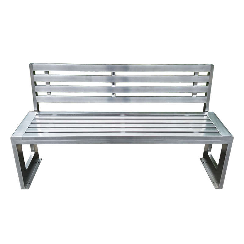 不锈钢长椅户外靠背长凳室外公园椅庭院长条凳休闲座椅排椅条椅子