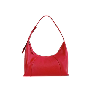 HEBAOBAO新品真皮女包2025新款牛皮单肩斜挎饭盒hobo手拎饺子婚包