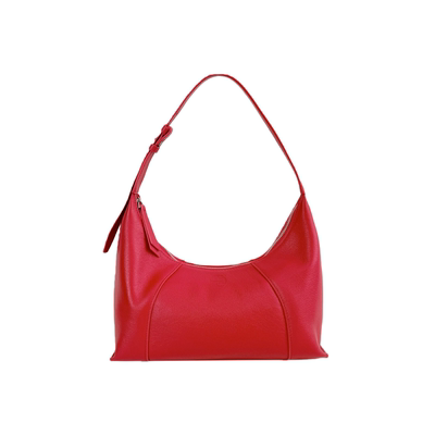 HEBAOBAO新品真皮女包新款牛皮单肩斜挎饭盒hobo手拎饺子婚包