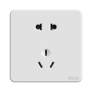 西蒙官方旗舰店官网开关插座面板K3白色五孔86型大孔圆二孔老国标