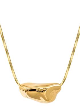 小陨石项链极简百搭吊坠锁骨链女