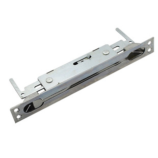 中控插销防盗门配件子母别墅双开防火门隐形暗天地钩不锈钢单双孔