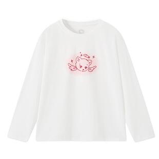 马骑顿 MQD女大童秋季新品学院风卡通甜美基础内搭长袖T恤