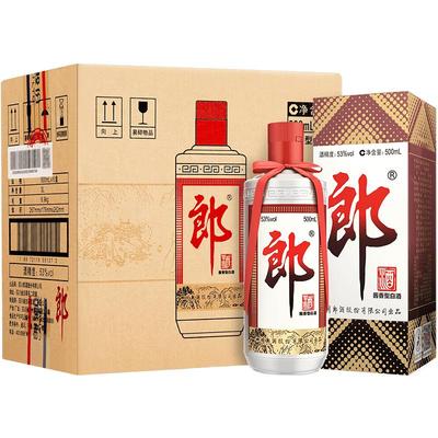 郎酒 郎牌郎酒普郎53度酱香型白酒500ml*6瓶整箱 宴请送礼 年份酒