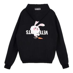 VETEMENTS 男女情侣款连帽卫衣宽松休闲卡通印花长袖帽衫 301446