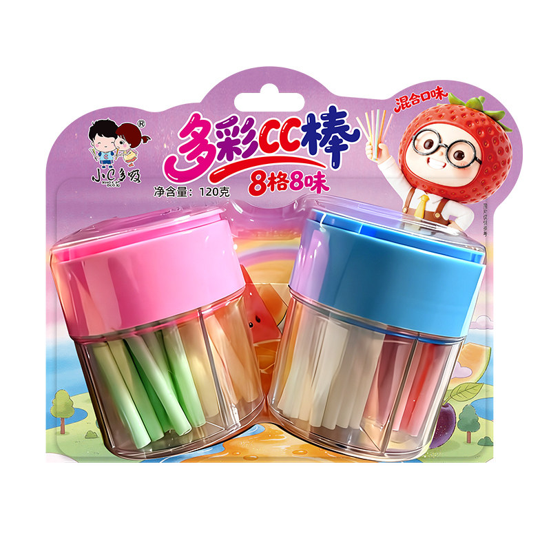ABD多彩8味cc乐吸管糖
