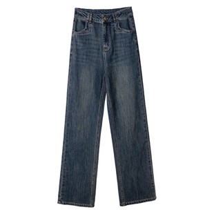 2025春秋新显瘦牛仔裤窄版直筒裤女裤子独特超好看高级感烟管长裤