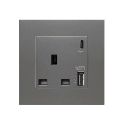 灰色13a国际通用香港澳门开关插