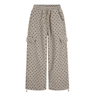 期望Studio复古羊羔毛束脚裤女冬季新款小个子加厚保暖休闲卫裤男