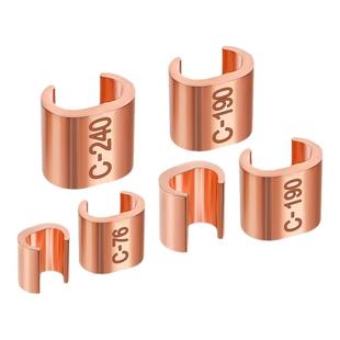 铜C型线夹接线端子并线器CCT-16/20/26/44电缆接头连接器压线卡扣