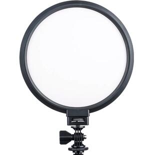 唯卓仕300T圆形补光灯led摄影灯单反相机顶补光灯手持外拍灯小型便携柔光灯打光灯拍照视频摄像直播补光灯