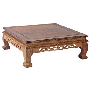 鸡翅木摆件底座工艺品正方形木托佛像茶壶底托实木奇石头盆景木托