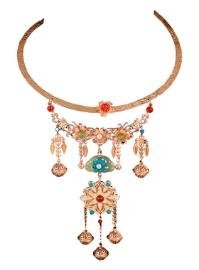 古风明制吊坠流苏项圈