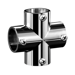 19不锈钢管连接件鞋架置物架蚊帐架露营帐篷接头植物棚架弯头五通