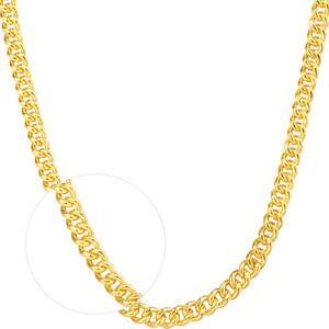 周生生珠宝黄金足金侧身项链黄金项链素链古巴链09533N计价