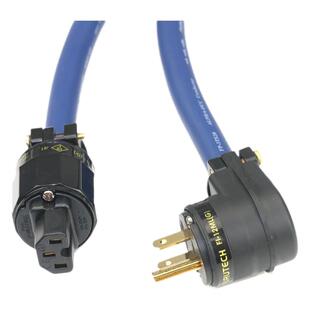 日本古河3TS20单晶铜PCOCC蓝丝带发烧音响功放国标美标弯头电源线