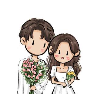 newmasus代画手绘微信头像定制油画蜡笔情侣卡通动漫照片漫画设计