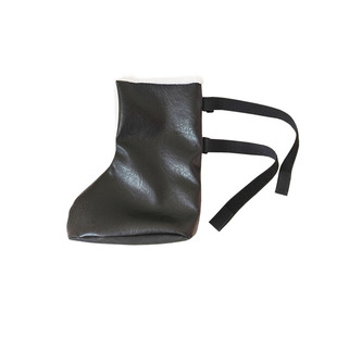 防水皮脚套加棉鞋套外穿脚受伤专用袜子加厚款骨折后穿的东北防寒