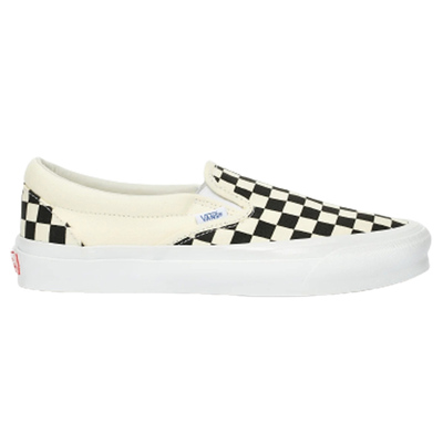 帆布鞋Vans经典黑白棋盘格一脚蹬