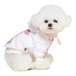 『Memory Pet』韩国meaningless宠物小熊小兔刺绣连帽防风夹克