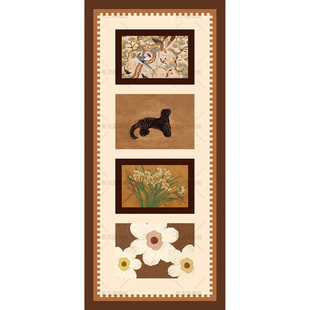 衣柜贴纸改造美式复古柜子移门贴画遮丑中古风装饰柜门壁纸自粘