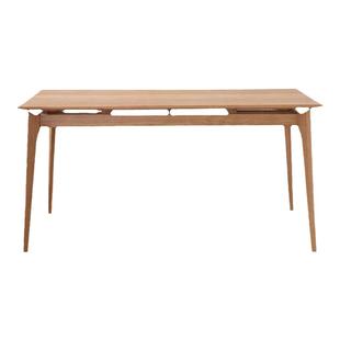 免漆北欧全实木原木风餐桌椅组合6人简约橡木桌长方形家用小户型