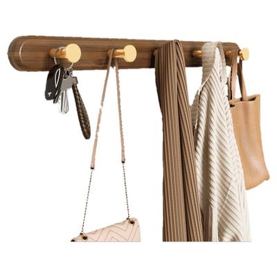 黑胡桃木挂衣钩进门玄关墙上壁挂