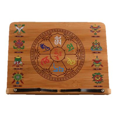 藏式吉祥实木书架多功能