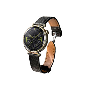 适用华为gt4表带GT5荔枝纹新款gt5pro磁吸扣表带watcht5/4/3智能运动gt3pro腕带gt2皮质秋冬高级感替换带