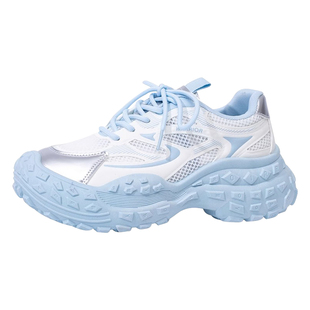 回力厚底老爹鞋女款2026新款夏天网面透气女鞋薄款女士运动休闲鞋