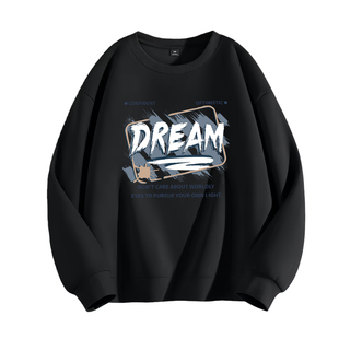 青少年卫衣男2026新款秋冬款重磅美式初中高中生宽松潮牌加绒上衣