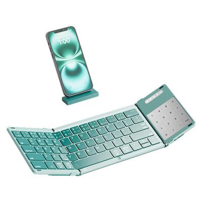 梦族蓝牙三折叠键盘带数字触控板