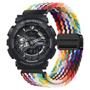 适用G-SHOCK卡西鸥GA110表带ga100磁吸尼龙表带dw5600Gw6900腕带