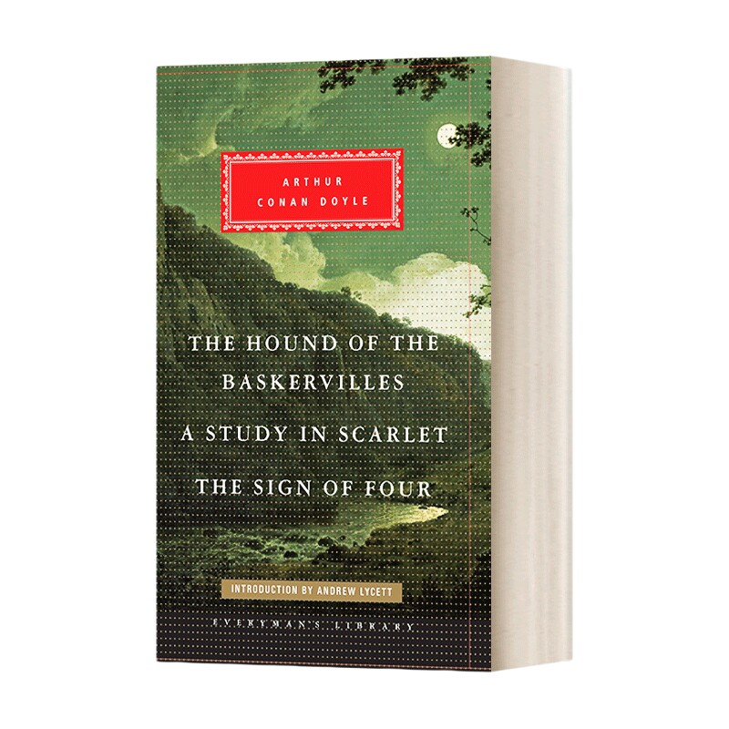英文原版小说 The Hound of the Baskervilles Study in Scarlet The Sign of Four 福尔摩斯探案 Everyman 英文版 进口英语书籍