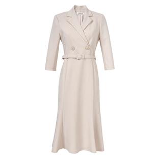 米思阳2026春季新款通勤职业西装连衣裙高级感重要场合裙子女正装