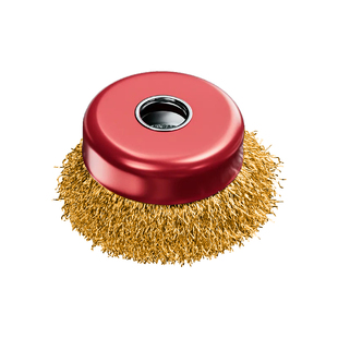 钢丝刷钢丝轮金属木材打磨抛光除锈去毛刺100型角磨机用抛光刷