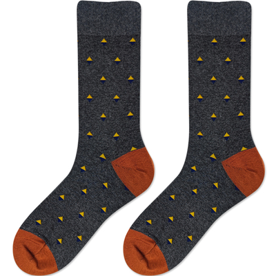 UPMORN纯棉男休闲纯棉商务中筒袜