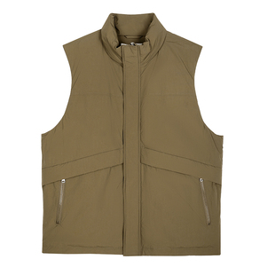 GWIT 90绒美式复古工装冬季保暖上衣外套加厚背心外穿羽绒马甲男