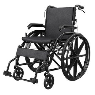 森立轮椅车折叠轻便多功能便携老人专用代步车手推轮椅坐便医院款