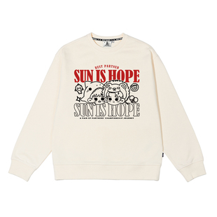 趣味莎头sun is hope周边卫衣男女同款孙颖莎王楚钦同人圆领衣服