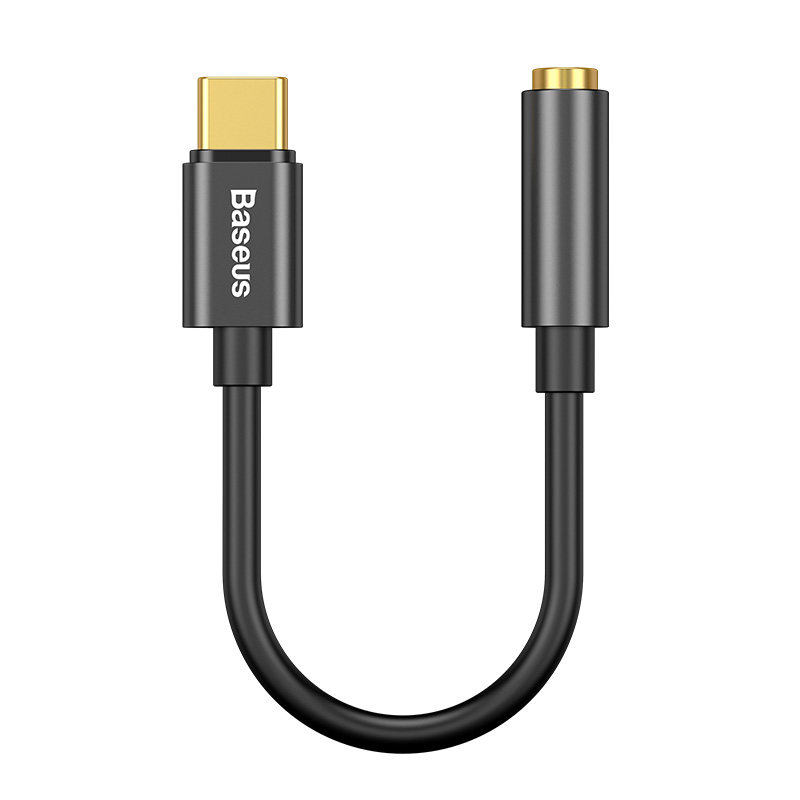 倍思耳机转接头Type-C转3.5mm接口USB-C音频线转换器适用苹果15/16安卓华为mate音乐听歌圆孔转接typ