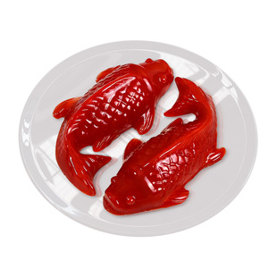 锦鲤山楂鱼山楂糕点年年有余有鱼形年夜饭摆盘开胃休闲零食过年货