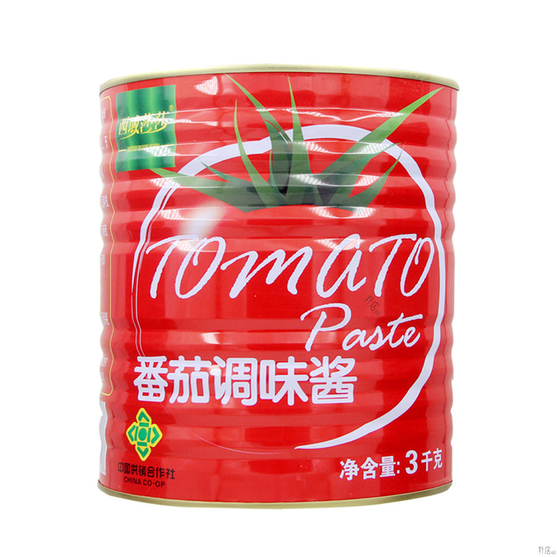 西域莎莎番茄调味酱3kg炒菜炖肉面条米线番茄酱tomatopaste商用