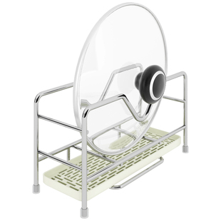 304不锈钢锅架置物架竖放沥水托架支架厨房桌台面炒菜锅具收纳架