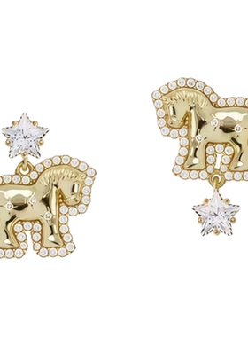 小马钱钱马年不对称锁骨链本命年