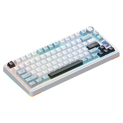 狼蛛S75PRO三模机械键盘无线蓝牙数显屏电竞游戏F75配列台式外设